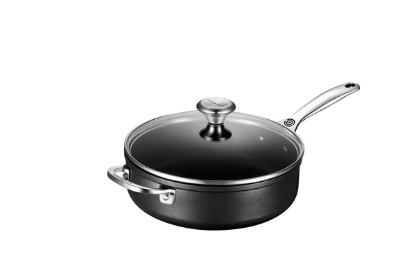 Le Creuset Toughened Non-Stick Pro Saute Pan with Helper Handle and Lid