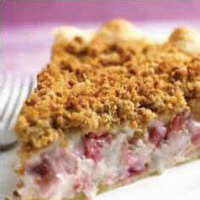 Rhubarb Sour Cream Pie