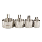 RSVP Rippled Biscuit Cutters (Set of 4)