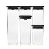 OXO POP 5-piece Container Set - Matte Black
