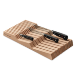 15-Slot In-Drawer Knife Organiser Hornbeam