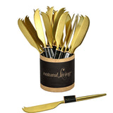 Natural Living Small Gold Appetizer Knives