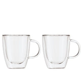 Oggi Double Walled Glass Coffee Cup (Set of 2)