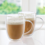 Oggi Double Walled Glass Coffee Cup (Set of 2)