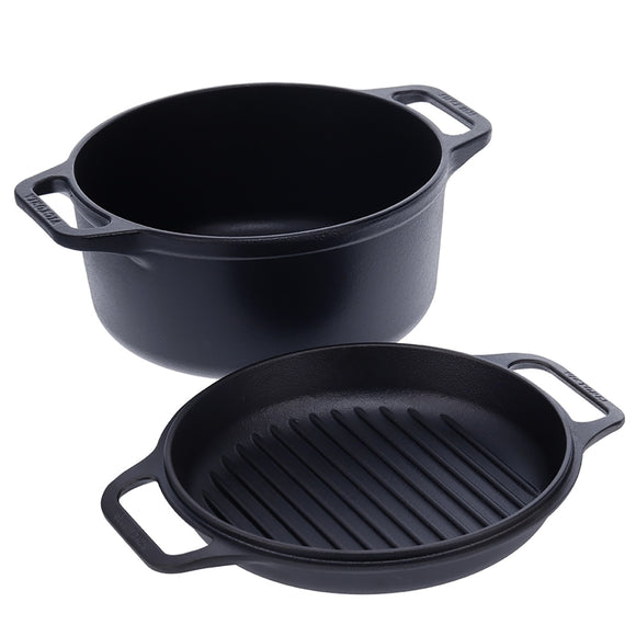 Victoria Cast Iron Combo Cooker
