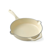 Victoria White Sable Enameled Cast Iron Skillet