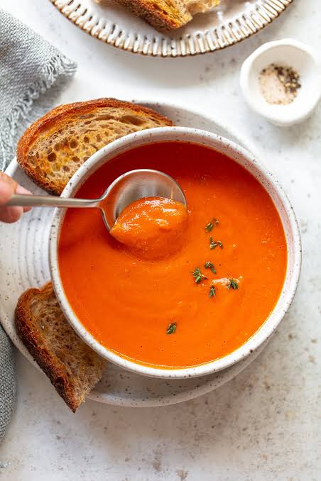 Roasted Tomato and Basil Soup