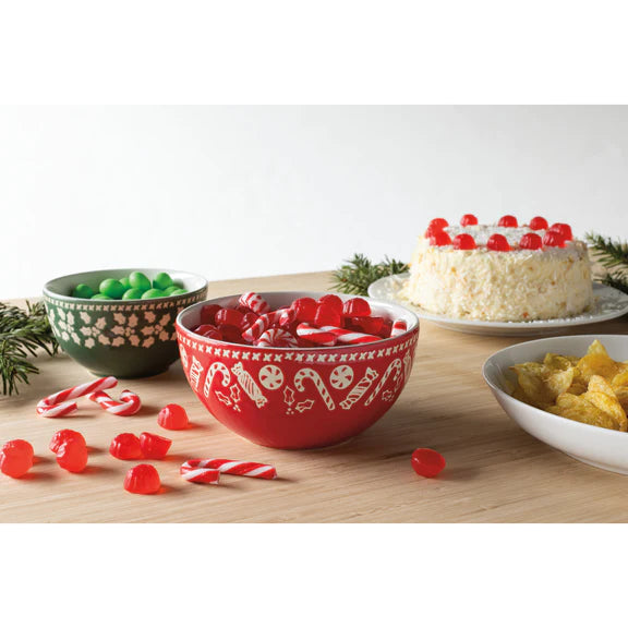 Danica Holiday Holly Jolly Candy Bowls (Set of 2)