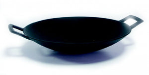 Vitantonio  Blue Enamel Cast Iron Wok