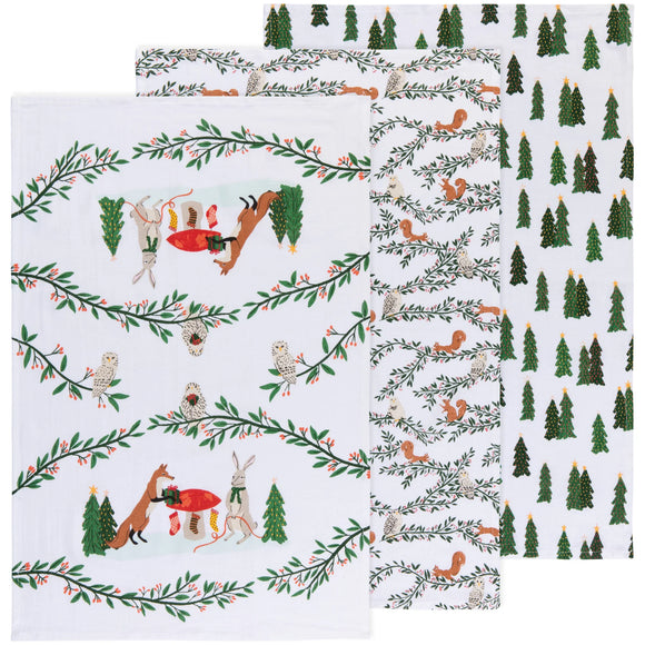 Now Designs Floursack Holiday Themes  Dish Towel (Set of 3)