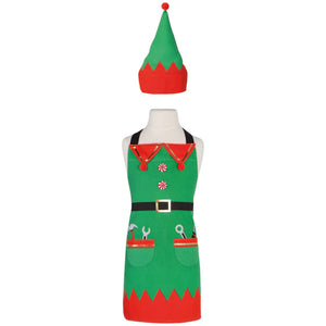 Danica Elf Daydream Kids Apron and Hat Set