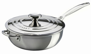 Le Creuset Stainless Steel Saucier Chef's Pan