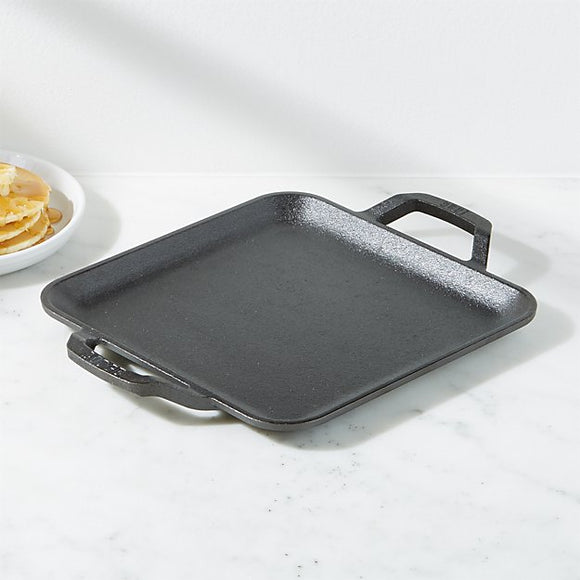 Lodge Chef Collection Griddle, Cast Iron, Chef Style, Square, 11 Inch