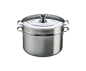 Le Creuset Stainless Steel Stock Pot with Pasta Insert